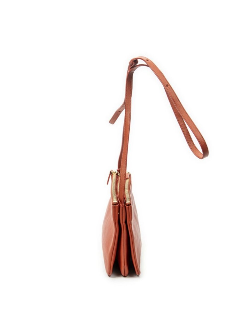 Celine Small Trio Crossbody Orange Calfskin Leather - Picture 3 of 10